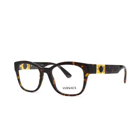 NEW VERSACE VE3314 108 HAVANA EYEGLASSES FRAME - Picture 1 of 10